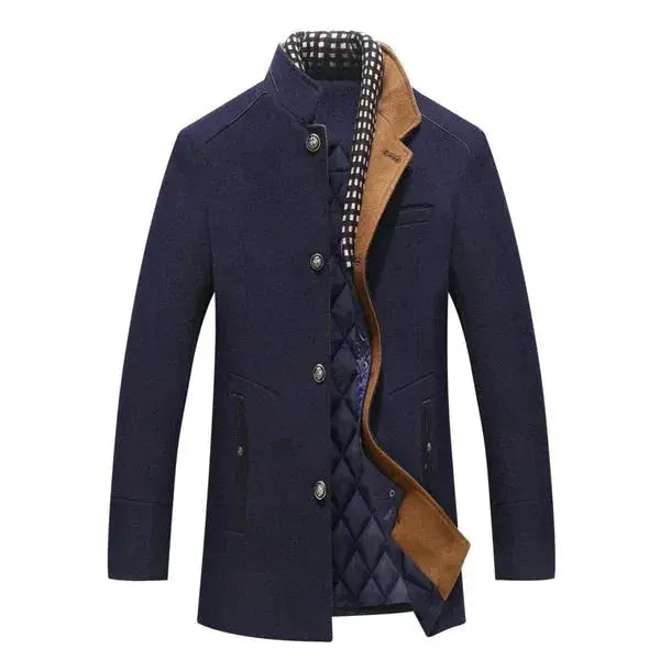 Marc Stand Collar Wool Coat Artisio