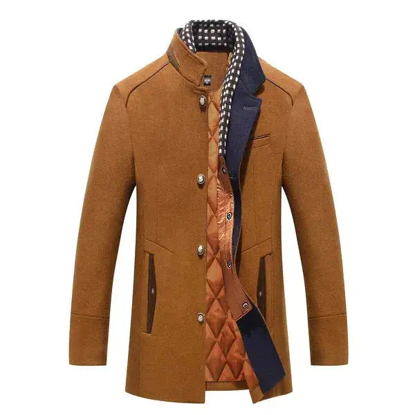 Marc Stand Collar Wool Coat Artisio