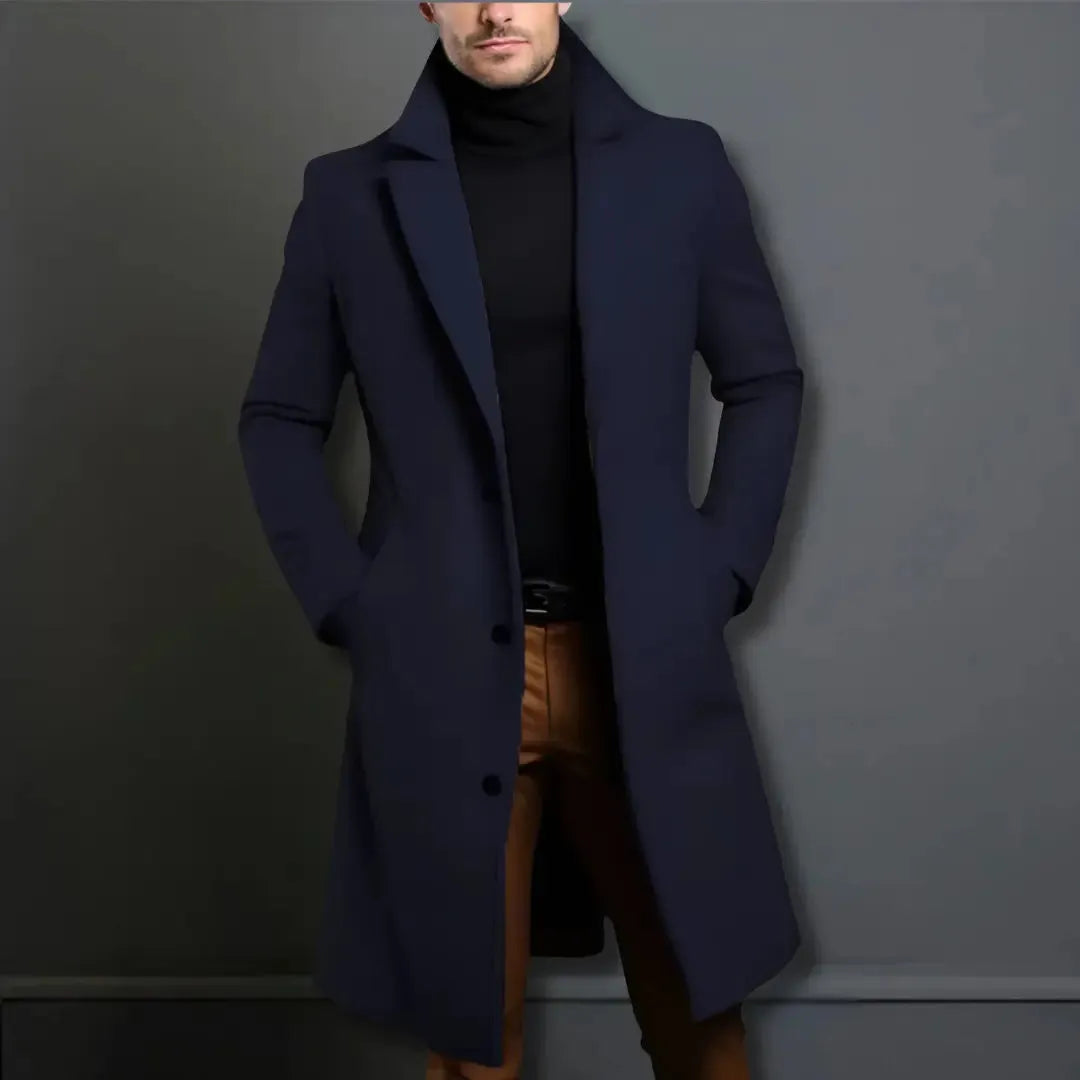 Marc Tailored Longline Wool Overcoat Artisio
