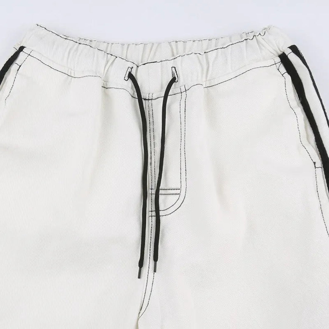 Maris Baggy Wide-Leg Drawstring Cargo Pants Artisio