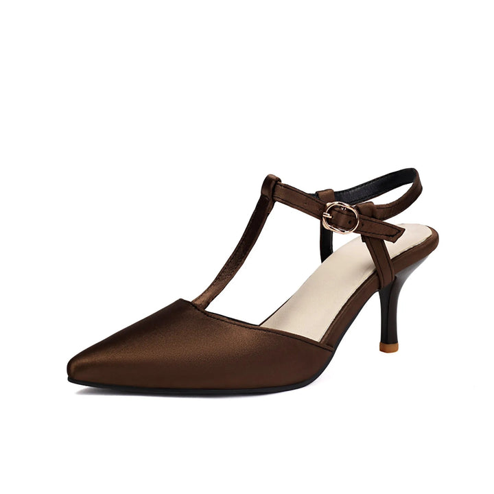 Maris T-Strap Pointed-Toe Stilletos