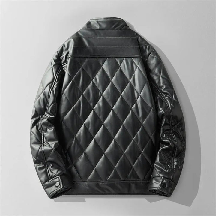 Mark Quilted Leather Jacket