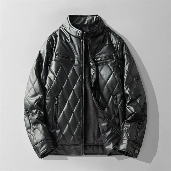 Mark Quilted Leather Jacket
