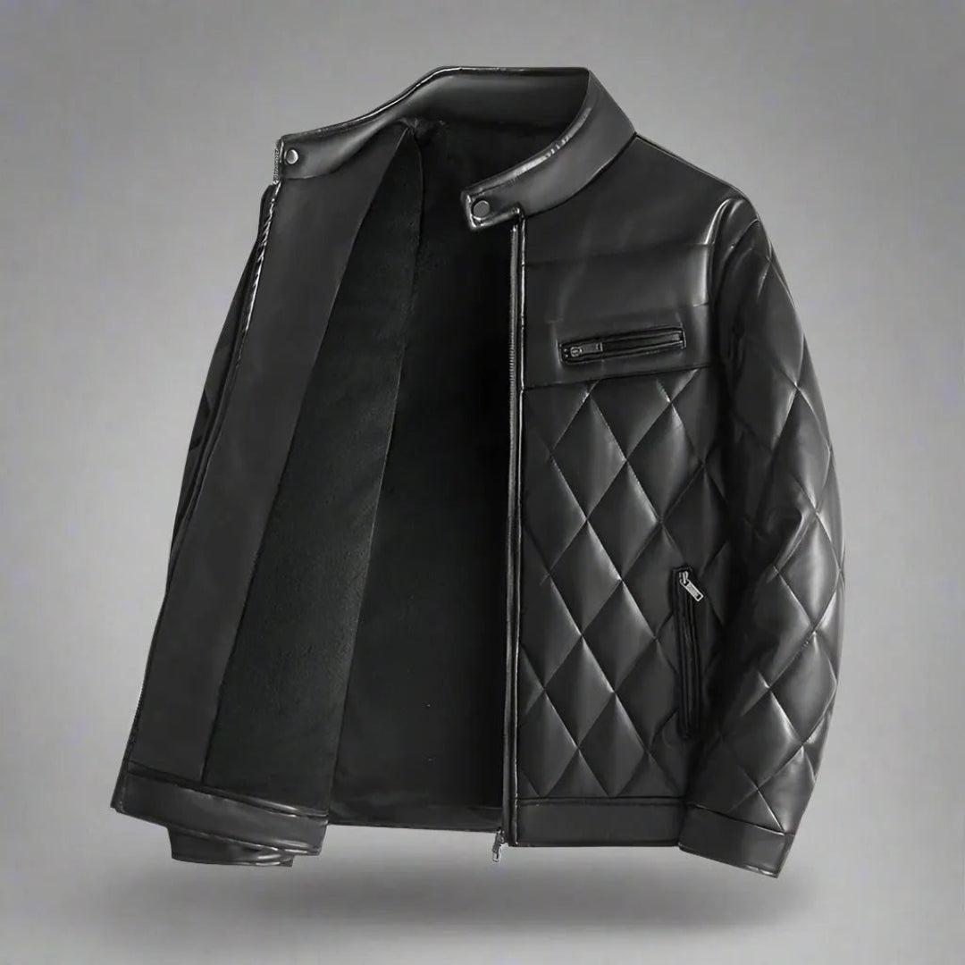 Mark Quilted Leather Jacket