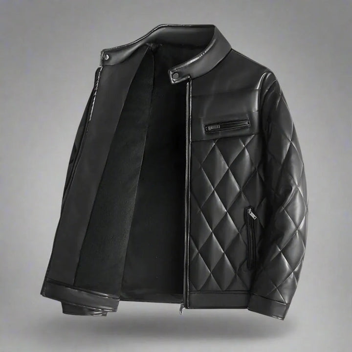 Mark Quilted Leather Jacket