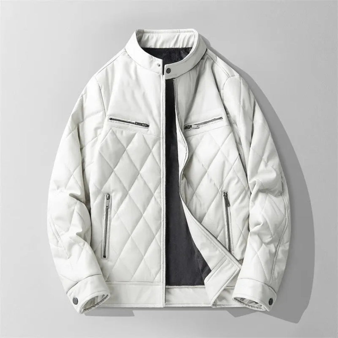 Mark Quilted Leather Jacket