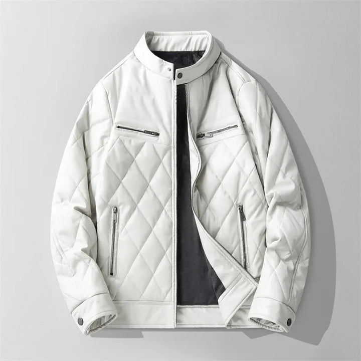 Mark Quilted Leather Jacket