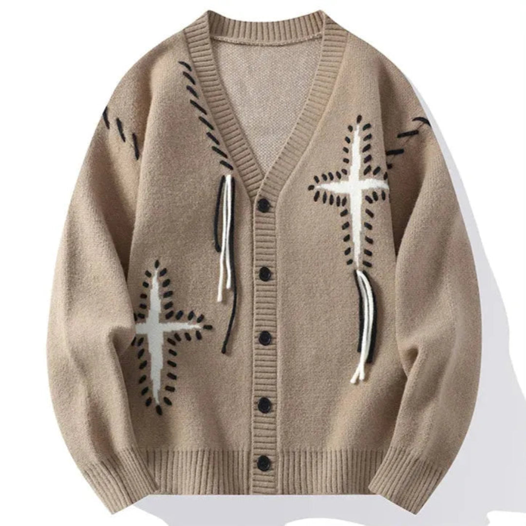 Mason Button-Down V-Neck Cardigan