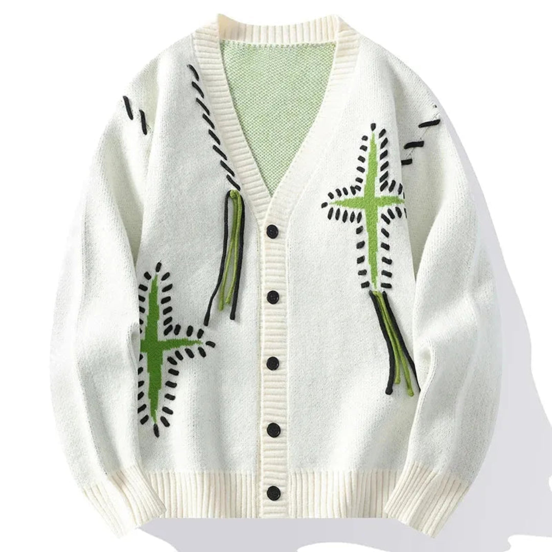 Mason Button-Down V-Neck Cardigan