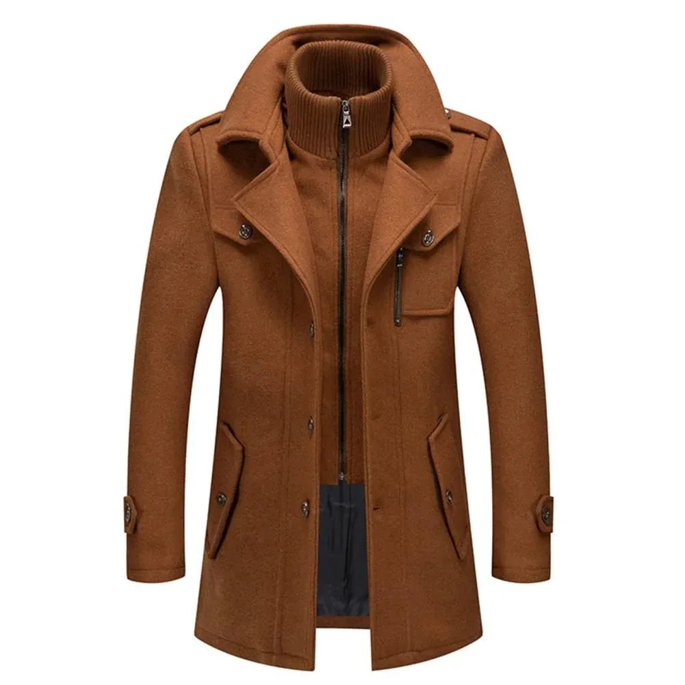 Matteo Double-Layer Wool Blend Coat Artisio