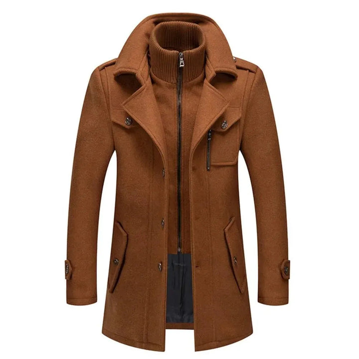 Matteo Double-Layer Wool Blend Coat Artisio