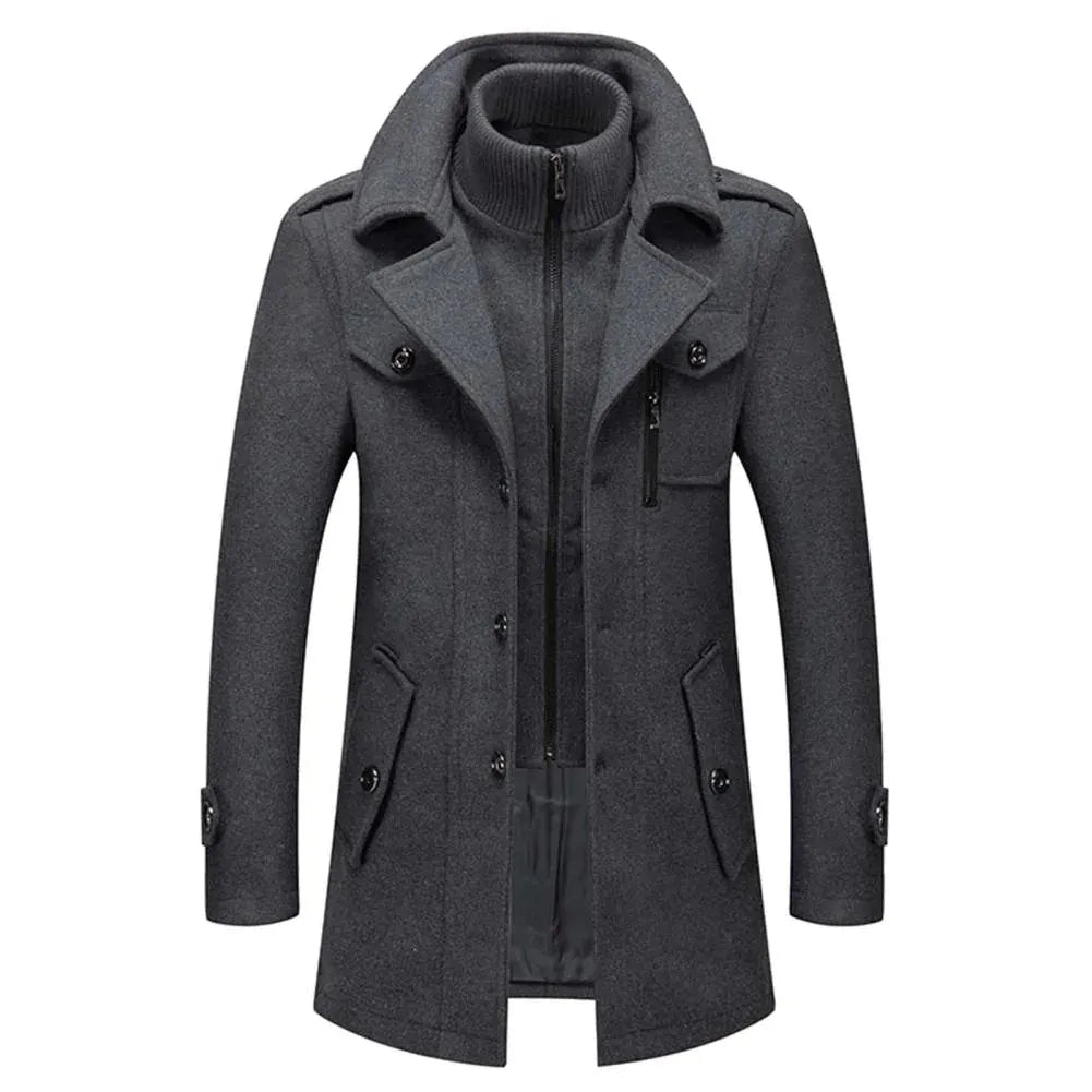 Matteo Double-Layer Wool Blend Coat Artisio