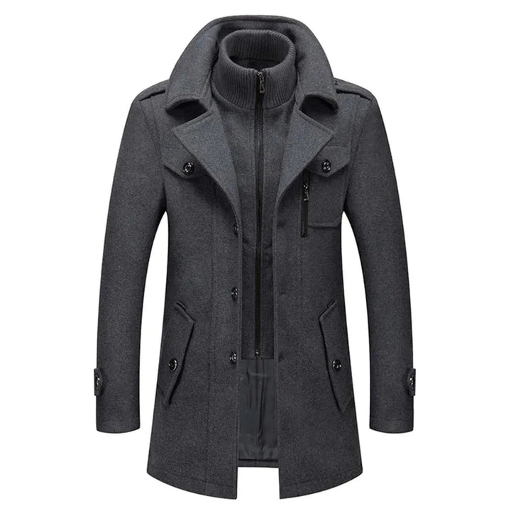 Matteo Double-Layer Wool Blend Coat Artisio