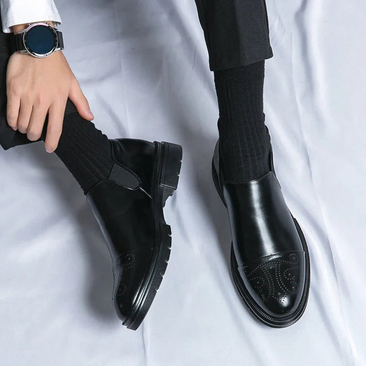 Maxwell Polished Leather Loafers Artisio