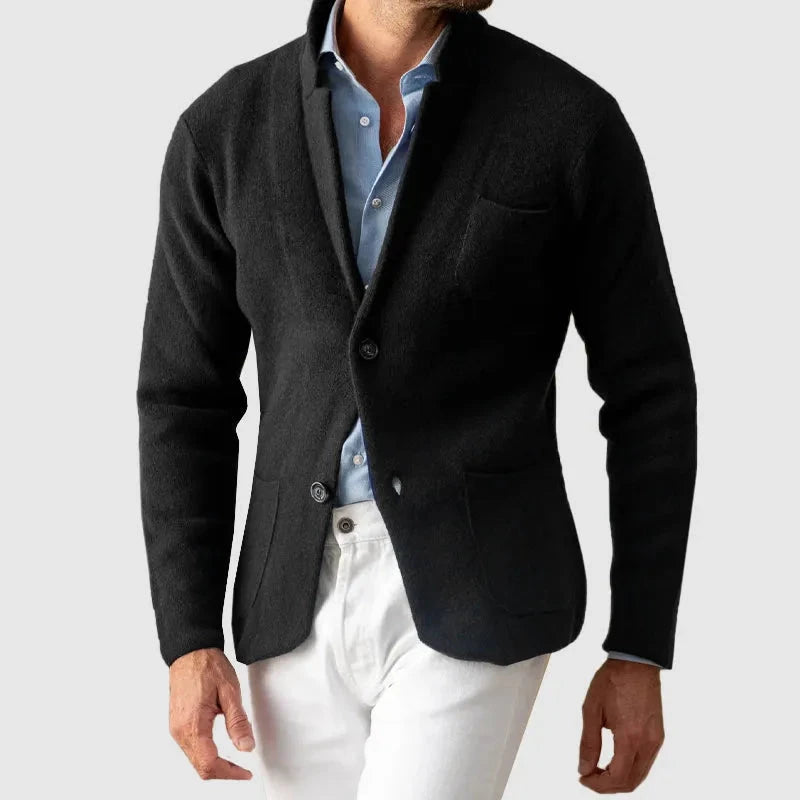 Men’s Casual Buttoned Knit Blazer Artisio