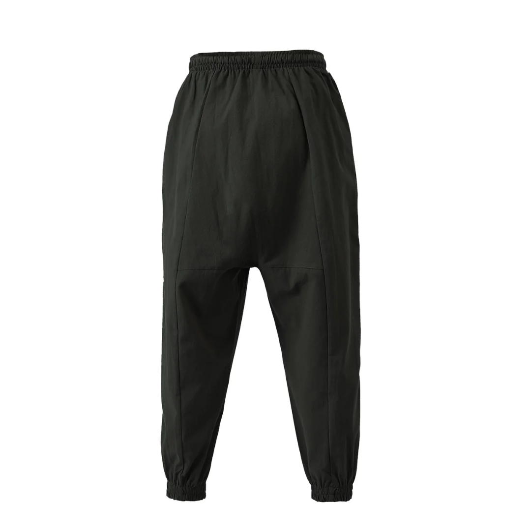 AT | Men’s Drop-Crotch Jogger Pants Solid Relaxed Fit