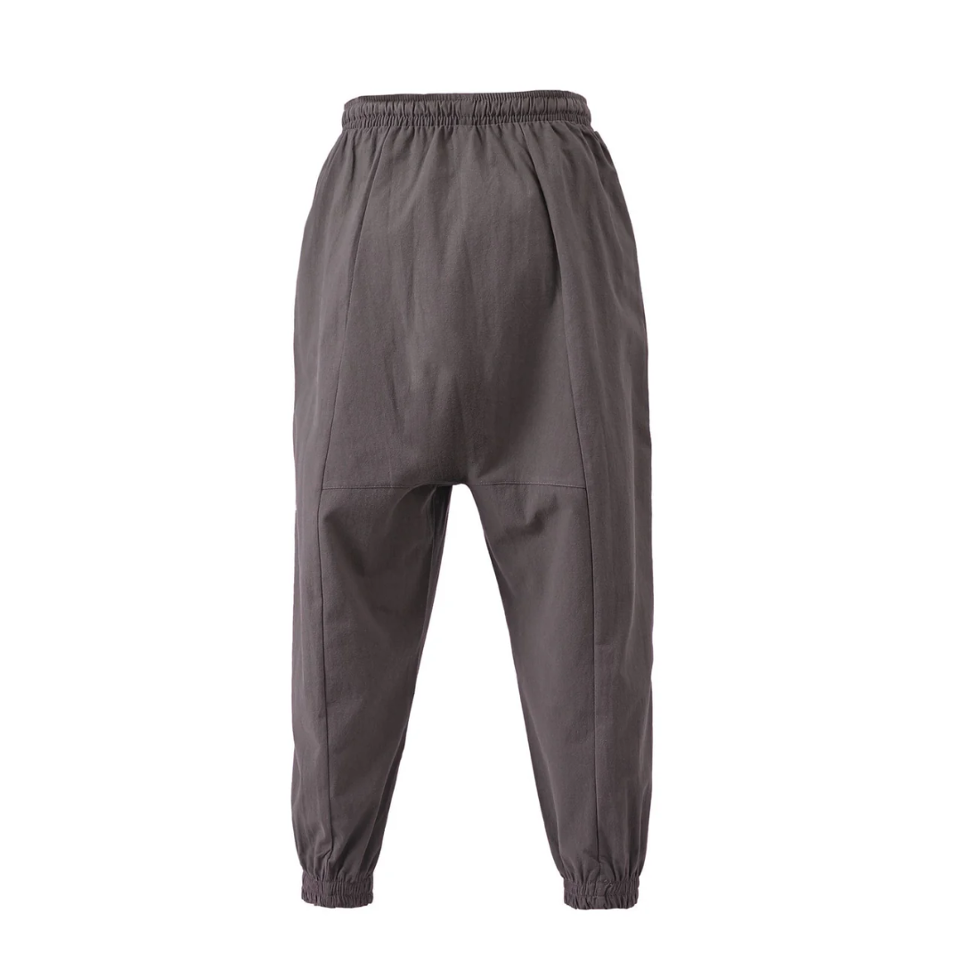 AT | Men’s Drop-Crotch Jogger Pants Solid Relaxed Fit