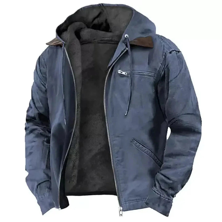 Men’s Fleece-Lined Hooded Jacket
