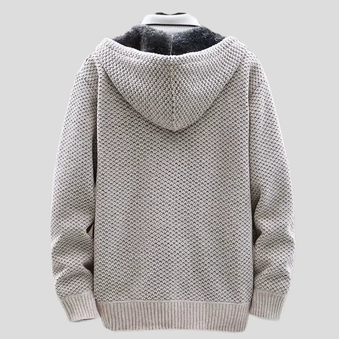 Men’s Knit Fleece Zip Hoodie Artisio