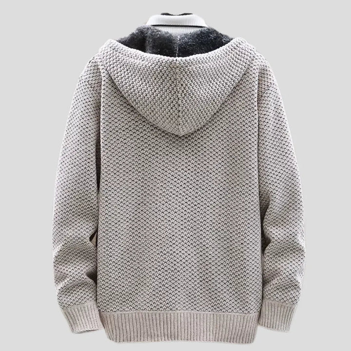 Men’s Knit Fleece Zip Hoodie Artisio