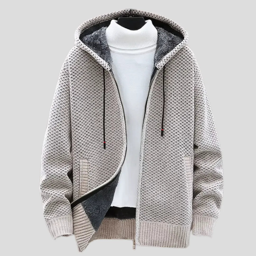 Men’s Knit Fleece Zip Hoodie Artisio