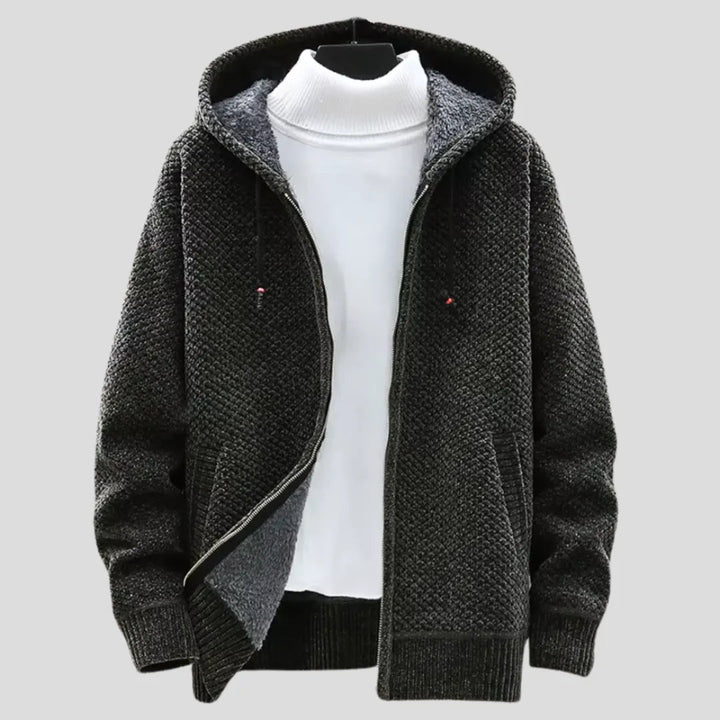 Men’s Knit Fleece Zip Hoodie