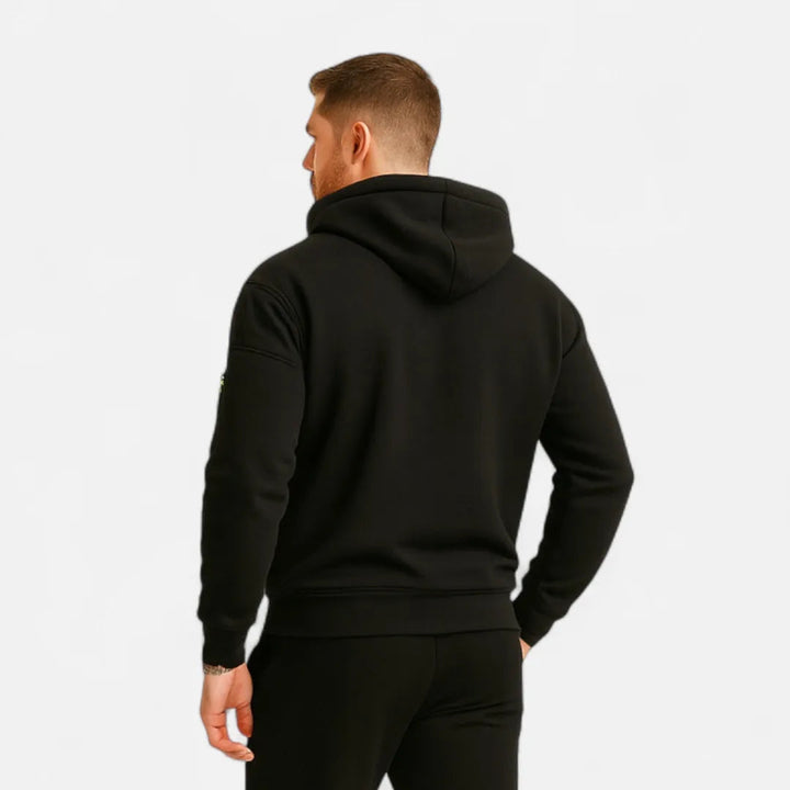 Men’s Knit Zip-Up Hooded Sweater