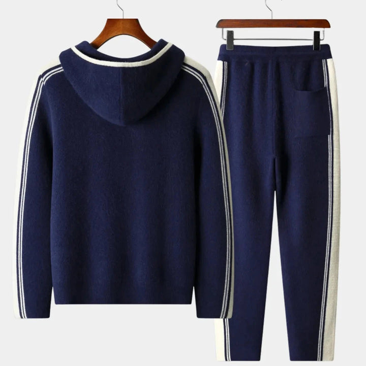 Men’s Knit Zip Hoodie and Jogger Set