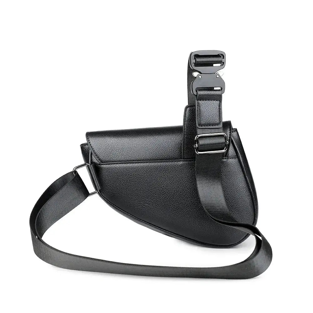 Men's Leather Saddle Crossbody Bag Artisio