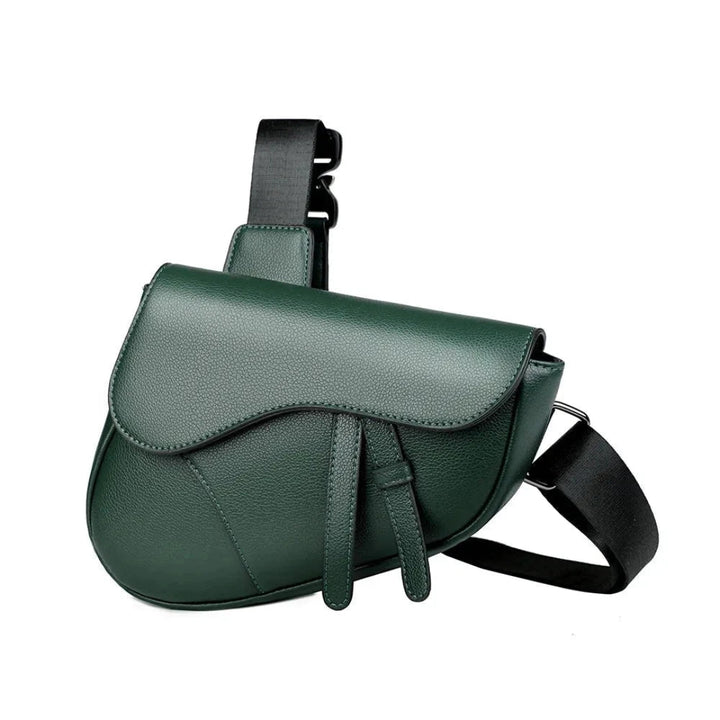 Men's Leather Saddle Crossbody Bag
