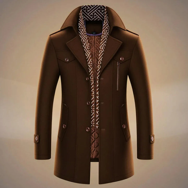 Men’s Long Wool Overcoat