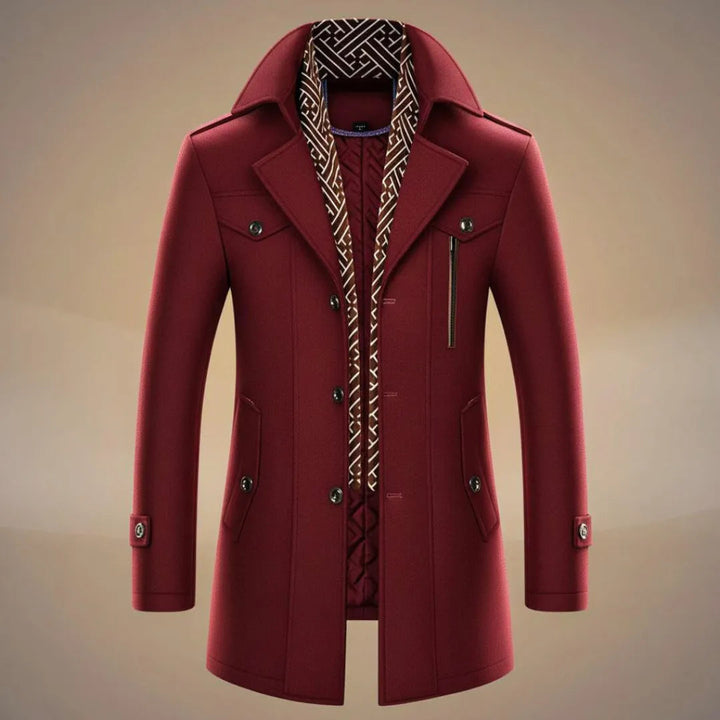Men’s Long Wool Overcoat