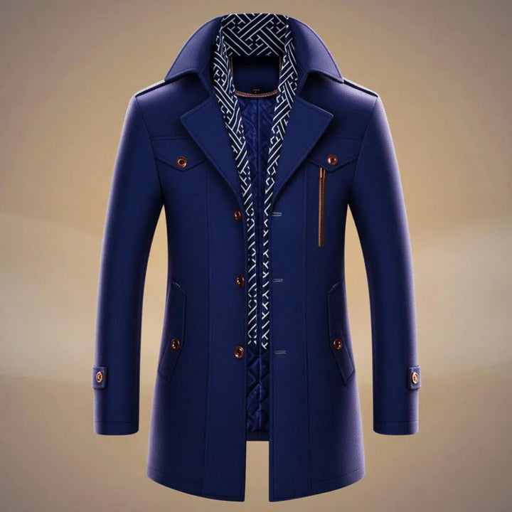 Men’s Long Wool Overcoat