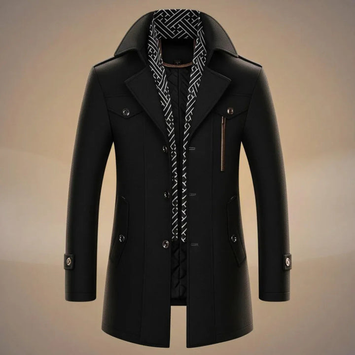 Men’s Long Wool Overcoat