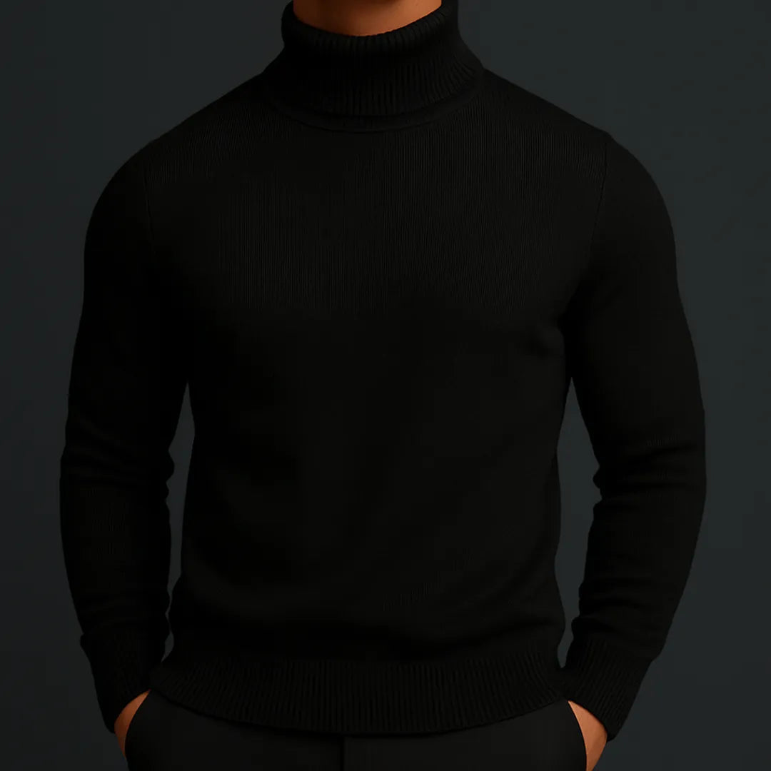 Men’s Merino Wool Turtleneck Sweater