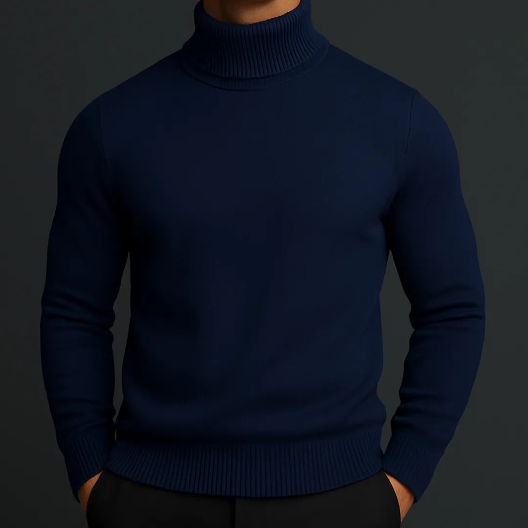 Men’s Merino Wool Turtleneck Sweater