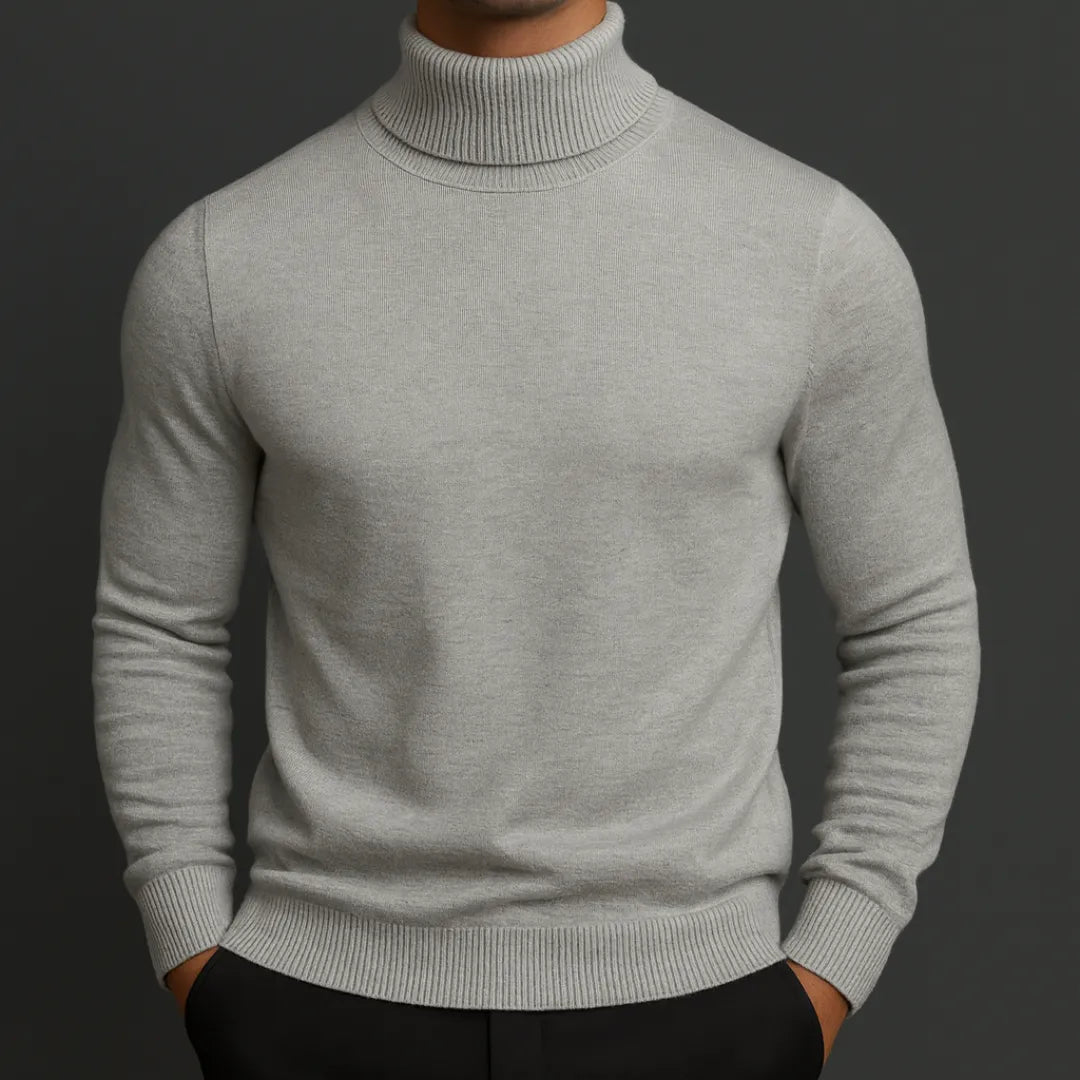 Men’s Merino Wool Turtleneck Sweater