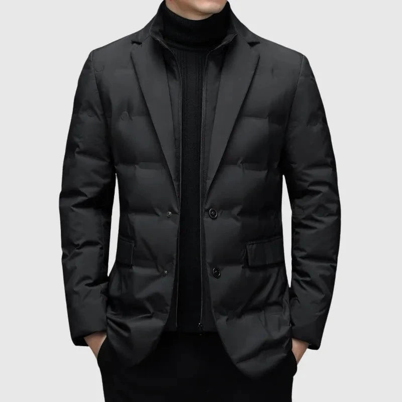 Men's Quilted Down Blazer Jacket Artisio