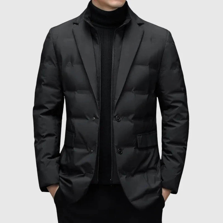 Men's Quilted Down Blazer Jacket Artisio