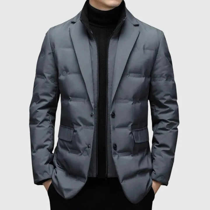 Men's Quilted Down Blazer Jacket Artisio