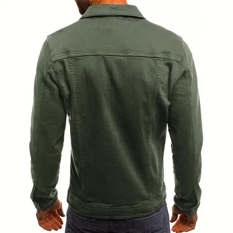 Men’s Slim-Fit Buttoned Denim Jacket Artisio