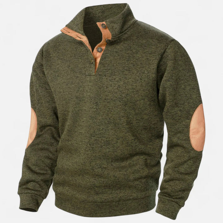 Men’s Stand-Collar Knit Sweater