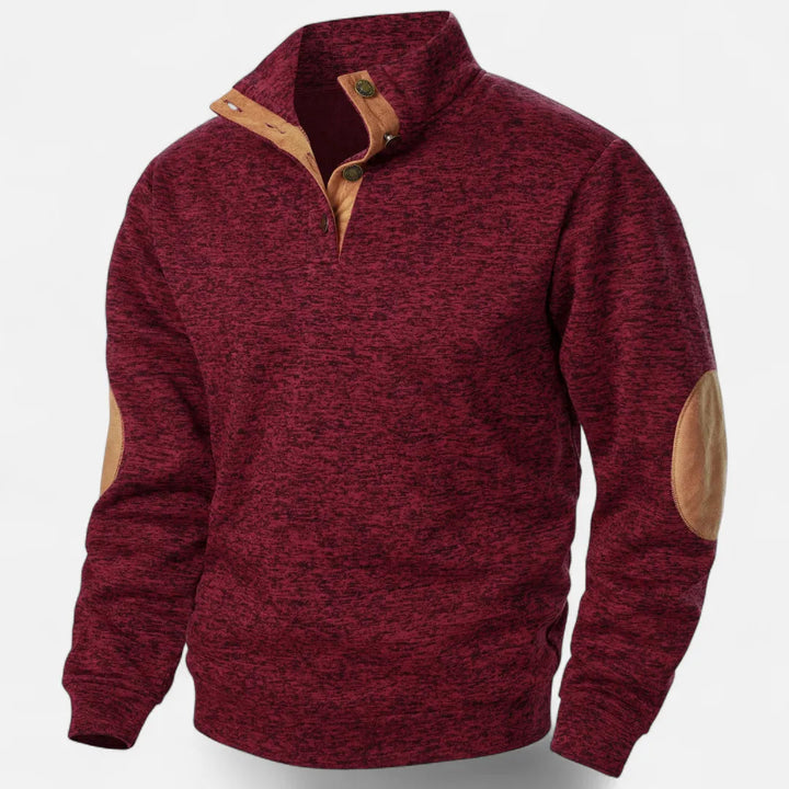 Men’s Stand-Collar Knit Sweater