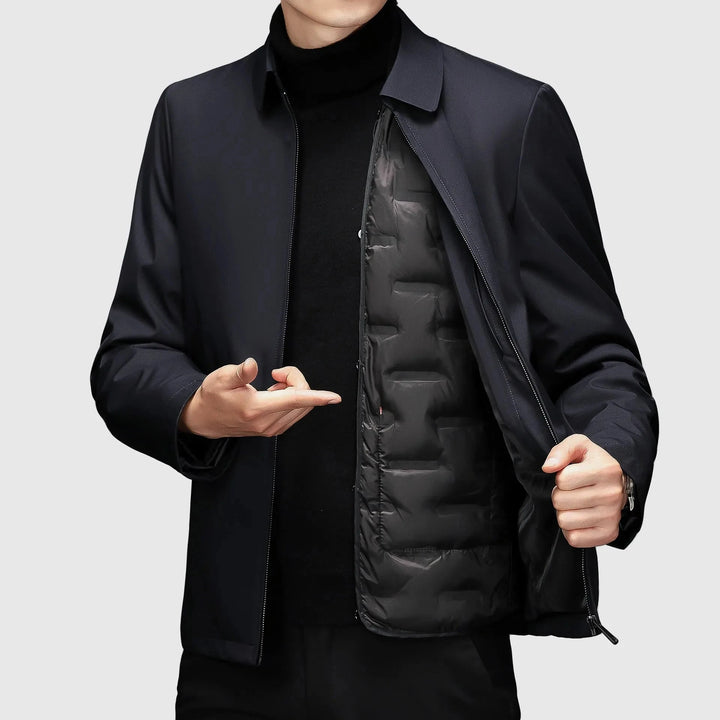Men's Turn-Down Collar Down Jacket Artisio