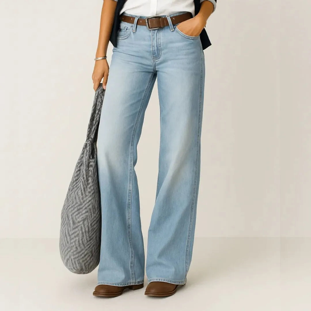Mica High Waisted Wide Leg Jeans Artisio