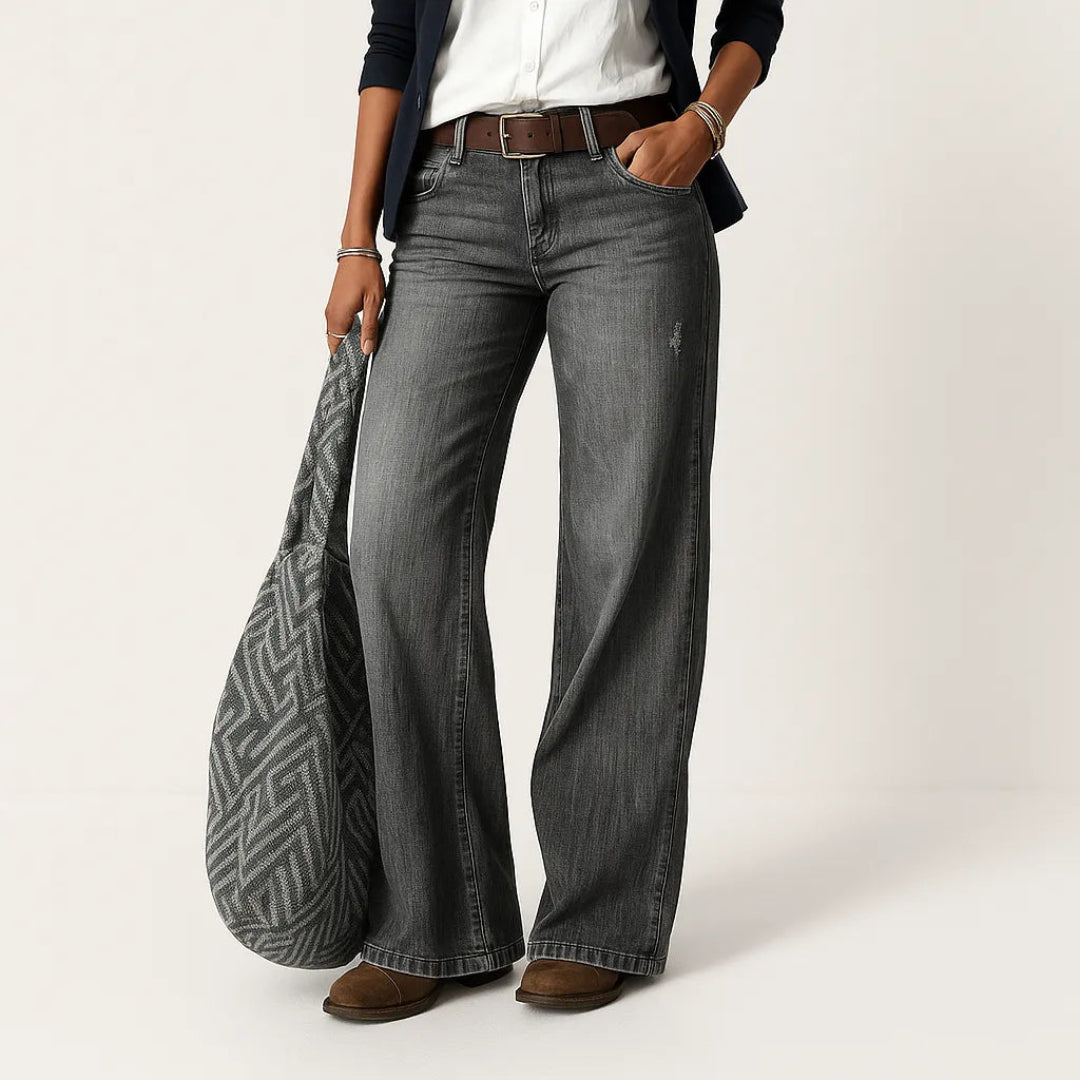 Mica High Waisted Wide Leg Jeans Artisio