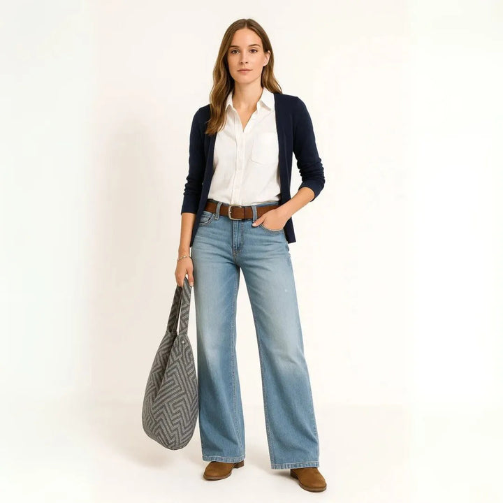Mica High Waisted Wide Leg Jeans Artisio