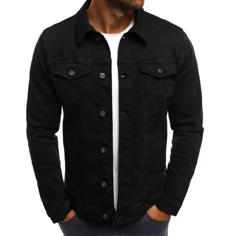 Michael Button-Down Denim Jacket Artisio