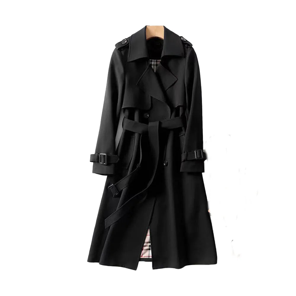 Michelle Women's Longline Double-Breasted Trench Coat Artisio