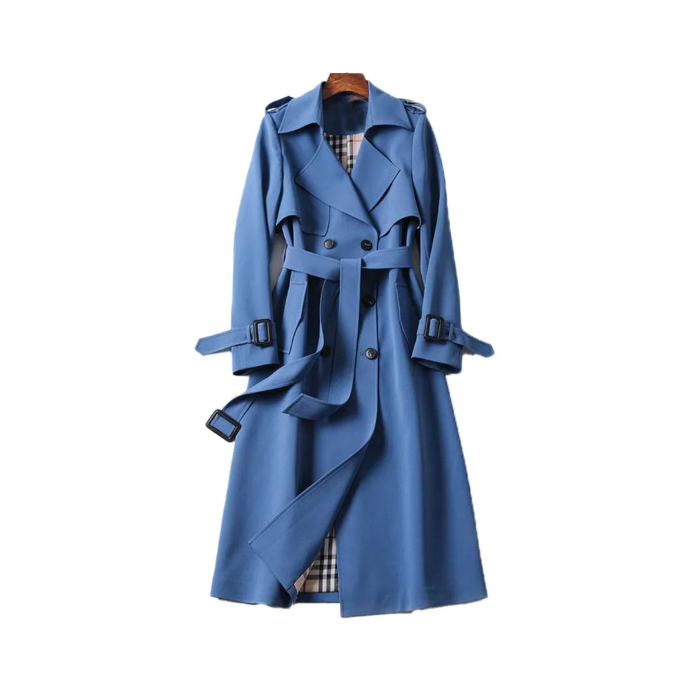 Michelle Women's Longline Double-Breasted Trench Coat Artisio
